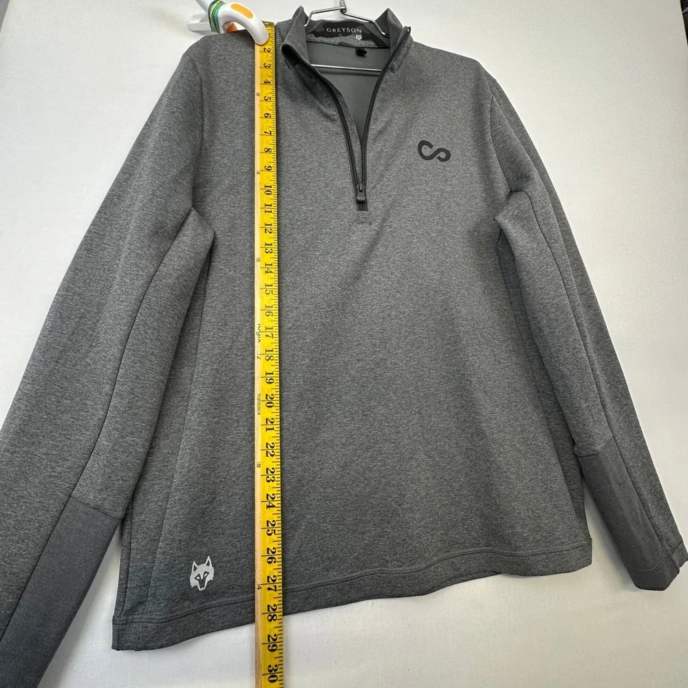 Greyson Quarter Zip Pullover Men's Medium Gray Performance Stretch Golf